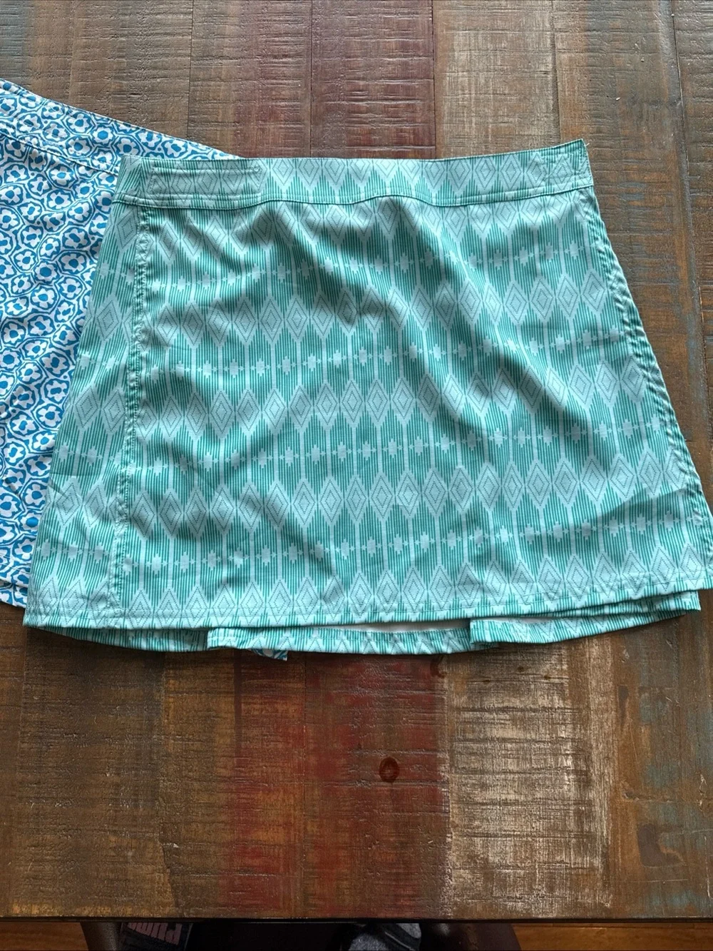 RipSkirt Hawaii Wraps Lot Of 2 Skirts Medium Length 1 Blue Tropical Beachwear